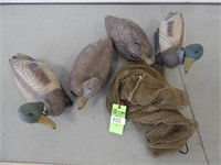 Duck decoys with a carrying bag