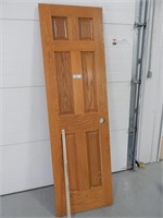 Solid wood door; 24"x80"