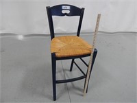 Wooden bar stool; seat height 24"