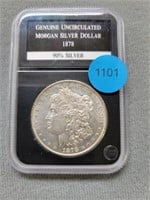 1878s Morgan dollar.   Buyer must confirm all curr