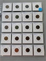 20- 1919s Wheat pennies.   Buyer must confirm all