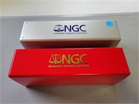 2 NGC containers; no coins.