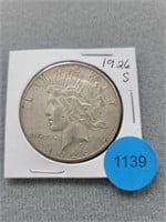 1926s Peace dollar.  Buyer must confirm all curren