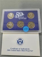 2001s US States Mint 50 State Quarters Proof set;