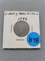 1898 Liberty Head nickel.  Buyer must confirm all