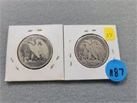 2 Walking Liberty half dollars; 1934, 1941.  Buyer