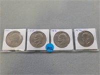 Eisenhower dollars; 1971, 1977, 1978, 1978d.  Buye