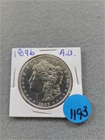 1896 Morgan dollar.   Buyer must confirm all curre