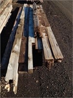 Barn beams; various lengths and sizes; qty. 8