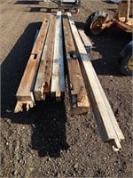Barn beams, 11'-15' long, quantity 5