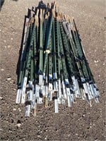 Approx. 60 steel "T" posts (5'), 2 spring tensio