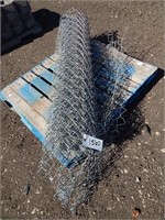 Partial roll of chain link fence; 5' H; buyer conf
