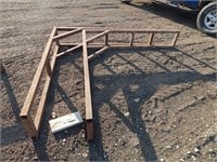 Pair of steel frames for stacking firewood; 6'x6'