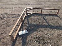 Steel frame for stacking firewood; 6'x6'