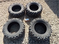 4 UTV tires; 2-27x11.00R14; 2-27x9.00R14