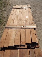 Walnut boards; approx. 77; most are 8' long; 1/2"