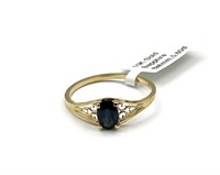 10KT Yellow Gold Natural Blue Sapphire (0.60ct)
