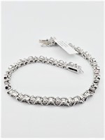 Sterling Silver Diamonds (0.25ct) Bracelet, W/A