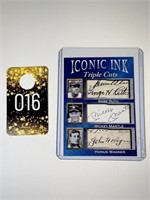 Iconic Ink Babe Ruth, Mickey Mantle, Honus Wagner