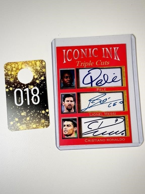 Iconic Ink Pele, Lionel Messi, Cristiano Ronaldo