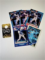 Lot of 5 Bo Jackson Royals Baseball Cards