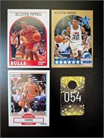 Lot of 3 Scottie Pippen NBA Basketball Cards