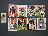 Lot of 8 Terrell Davis NFL Broncos Football Cards