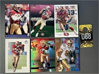 Lot of 6 Jerry Rice San Francisco NFL Cards