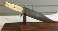 Genuine Ivory Handled Custom Bowie Knife (Hawkeye)