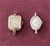 Stamped 14k Pair of Ladies Watches (7.24g)