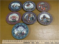 Heinrich porcelain seven Russian fairytale plates