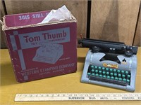 Tom thumb toy typewriter with original box