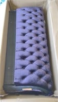 Velvet Tufted Couch in Blackberry, 4'