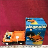 Playmobil Toy Dump Truck & Box (Vintage)