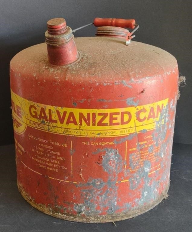 Eagle Galvanized Gas Can, 5 Gal