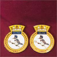 Pair Of Enamelled Halifax NS Medals