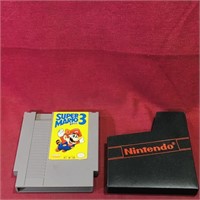 Super Mario Bros. 3 NES Game Cartridge & Sleeve