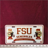 FSU Seminoles Champions License Plate