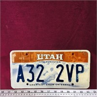 Utah United States License Plate