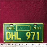 Oregon US P.U.C. License Plate (Vintage)