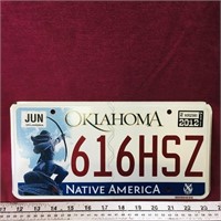 2012 Oklahoma US License Plate