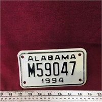 1994 Alabama Motorcycle License Plate