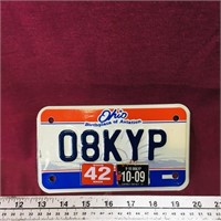 2009 Ohio US Motorcycle License Plate