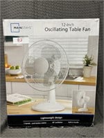 12 inch oscillating table fan