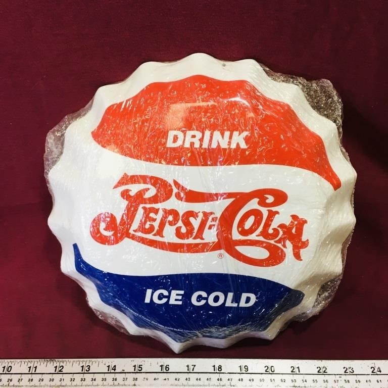 Pepsi-Cola Tin Wall Sign (Sealed)