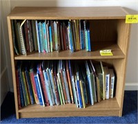 Wooden 2 Tier Book Case, 30x12x30in
*books not
