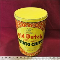 Old Dutch Potato Chips Container (Vintage)