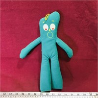 Plush Gumby Doll (Vintage) (12 1/2" Tall)
