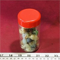 Jar Of Assorted Stones / Marbles