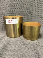 gold metal pot set
